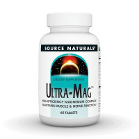 Ультра Магній та Вітамін В6, Ultra-Mag, Source Naturals, 60 таблеток