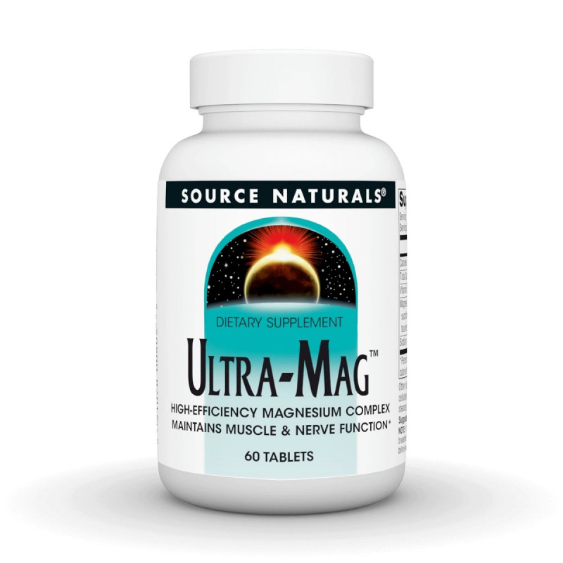 Ультра Магний и Витамин В6, Ultra-Mag, Source Naturals, 60 таблеток