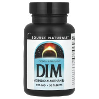 Дііндолілметан, 200мг, DIM, Source Naturals, 30 таблеток