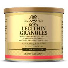 Соевый Лецитин в гранулах, Soya Lecithin Granules, Solgar, 8 унций, 227 гр.