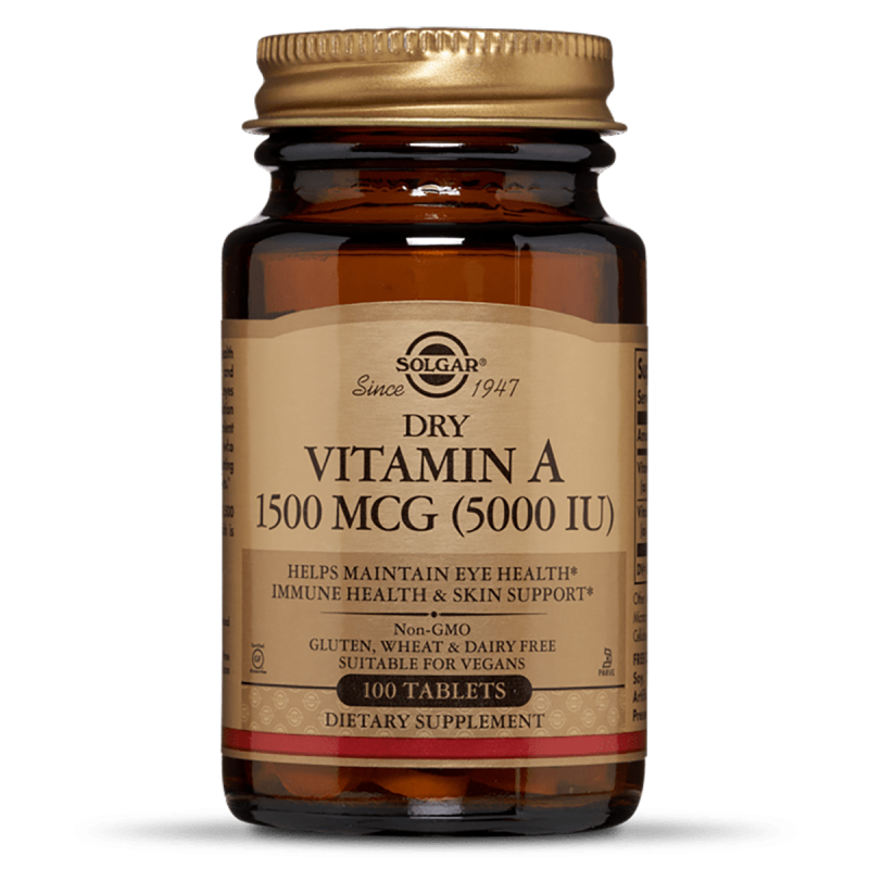 Витамин А 1500 мкг, Solgar, 100 таблеток