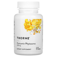 Фитосомы Куркумину, 1000 мг, Curcumin Phytosome, Thorne Research, 60 капсул