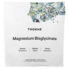 Магній Бісгліцинат, Magnesium Bisglycinate, Thorne, 30 стиків