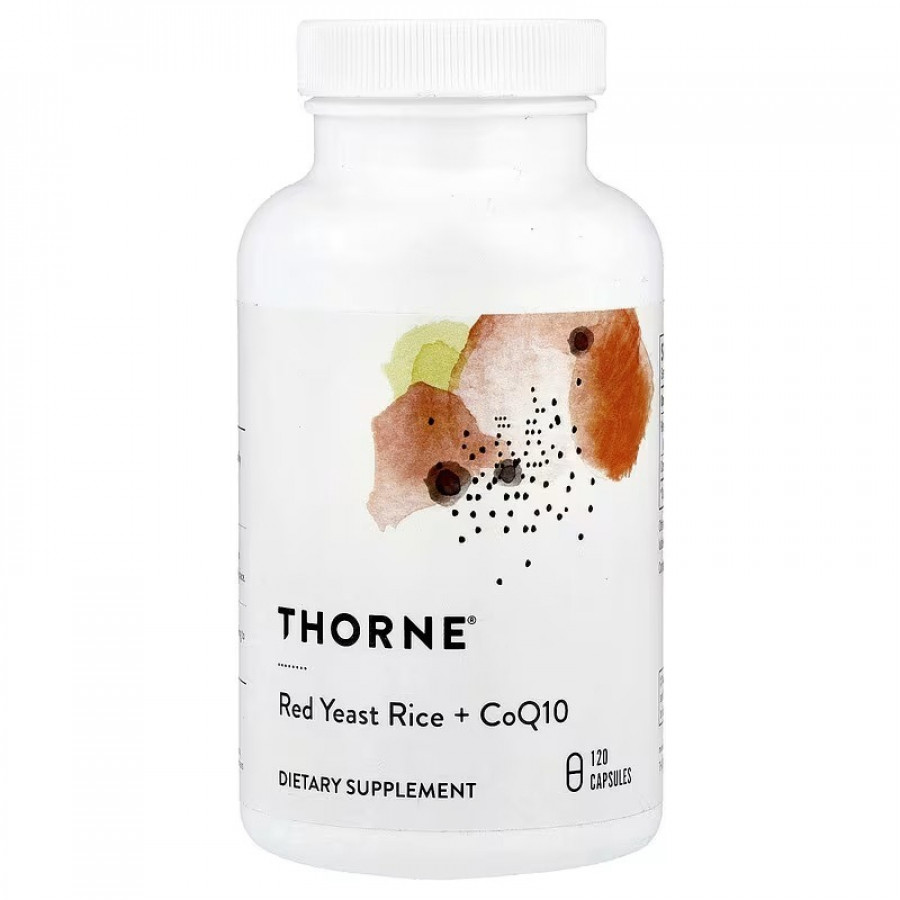 Червоний дріжджовий рис та CoQ10, Red Yeast Rice + CoQ10, Thorne Research, 120 капсул