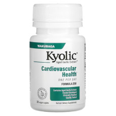 Екстракт часнику, 1000 мг, Aged Garlic Extract, Cardiovascular, Kyolic, 30 веганських каплет