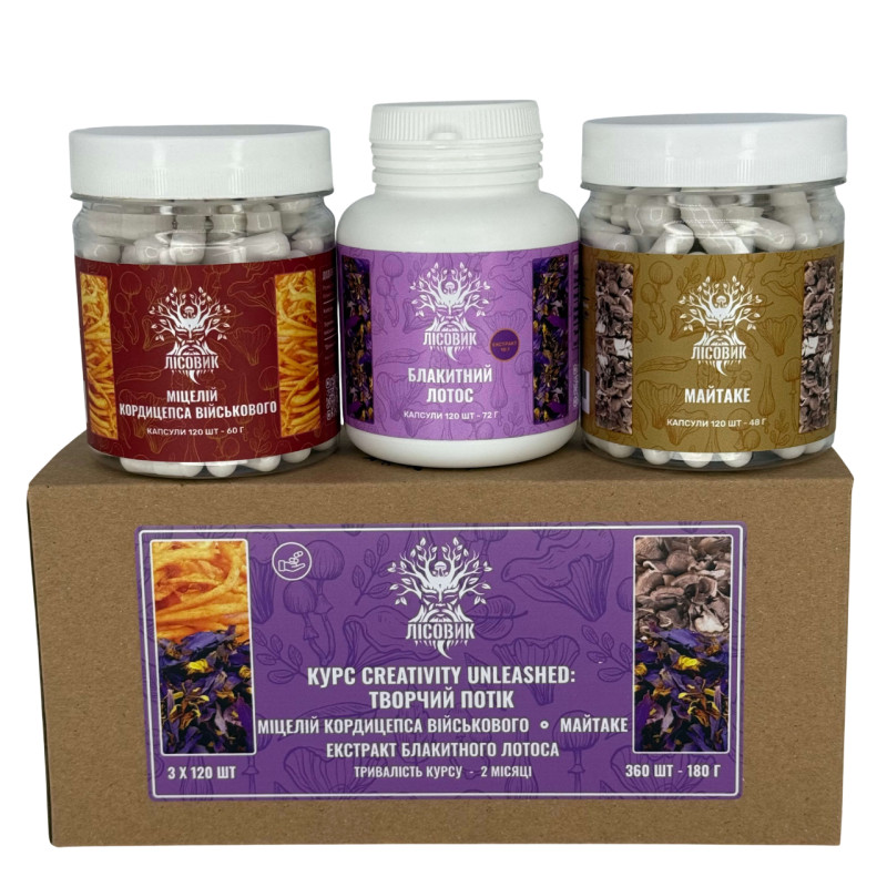 Курс Creativity Unleashed: Творческий поток (2 месяца), "Лесовик", 360 капсул