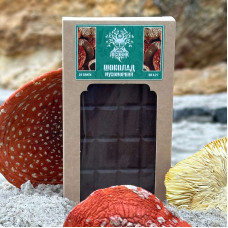 Шоколад грибний із мухомором червоним, "Лісовик", 100 грам (24 плитки по 4.2 г)