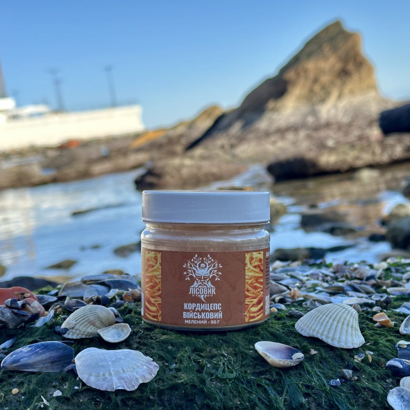 Кордицепс військовий, мелений, "Лісовик", 50 грам