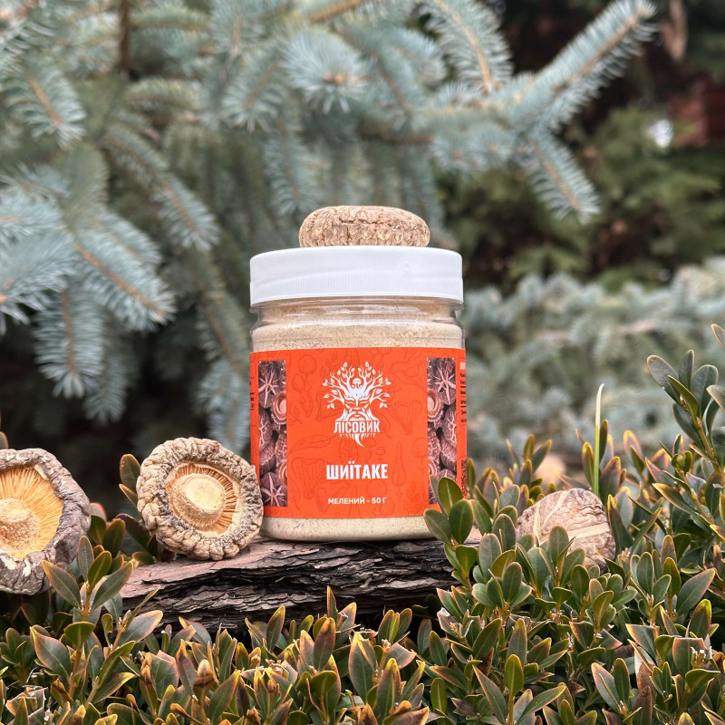 Шиїтаке, мелений, "Лісовик", 50 грам