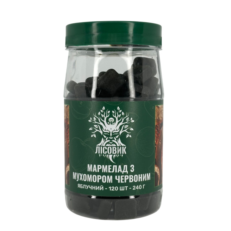 Мухоморний мармелад зі смаком яблука, "Лісовик", 120 желейок