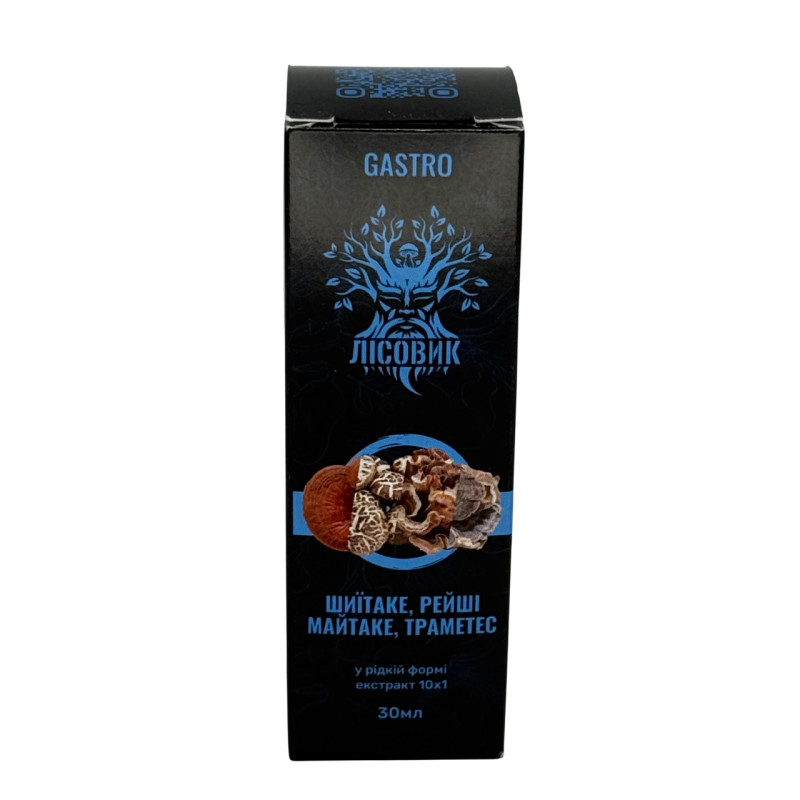 Комплекс рідких екстрактів GASTRO для покращення роботи ШКТ, "Лісовик", 30 мл