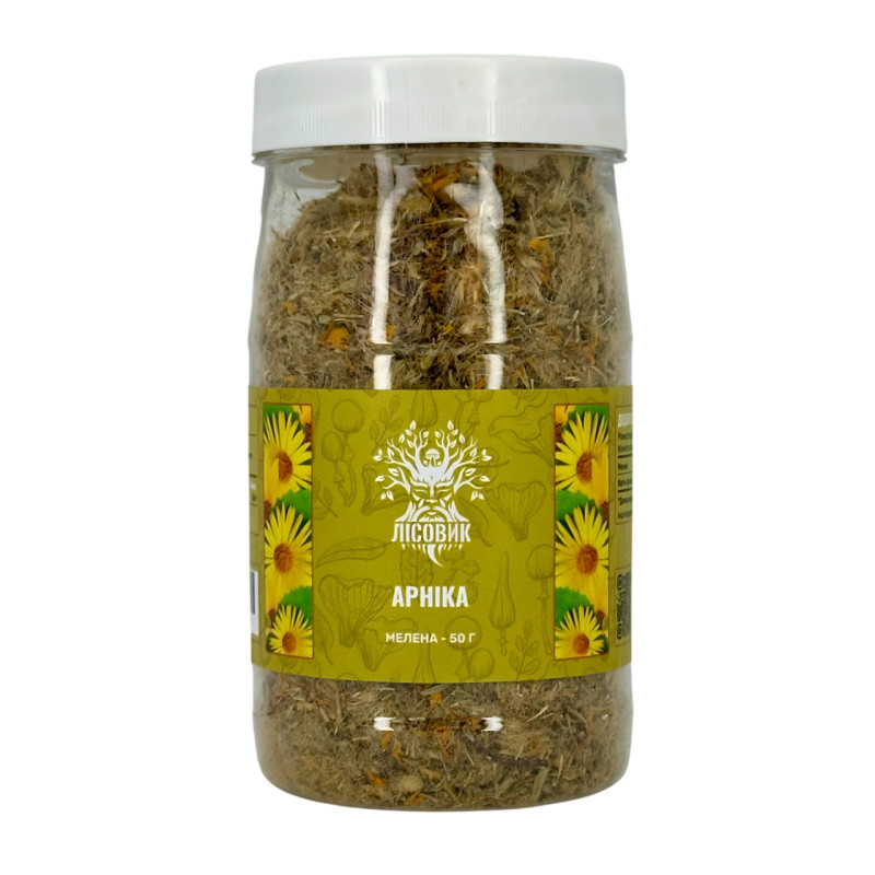 Квіти Арніки, мелені, "Лісовик", 50 грам