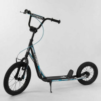 Самокат "Corso" колеса надувные, переднее 16"/ заднее 12", ручной передний тормоз