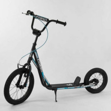 Самокат "Corso" колеса надувные, переднее 16"/ заднее 12", ручной передний тормоз
