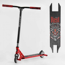 Самокат трюковый "Best Scooter" (HIC-система, ПЕГИ, алюминиевый диск и дека, АНОДИРОВАННАЯ КРАШКА, колеса PU, d = 110мм, ширина руля - 60 см)