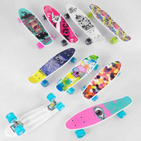 Пенніборд Best Board, 55×14 см, пластик/PU, колеса, що світяться