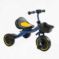 Велосипед 3-х колісний BS-45602 Best Trike (1) колеса EVA переднє 10’’, заднє 8’’, сталева рама, УКР.ОЗВУЧУВАННЯ, світло, кошик, в коробці