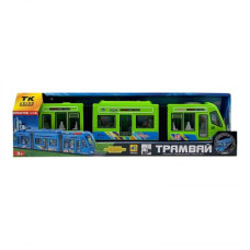 Трамвай автоэксперт (Зеленый) (подсветка, звуки, инерция, подвижные части)