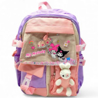 Рюкзак шкільний "САНРІО. КУРОМІ" 44х30х20 см (БУЗКОВИЙ)
