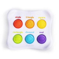 Сенсорная игрушка Fat Brain Toys Dimpl Duo Цвет Форма Брайль, симпл димпл / simple dimple
