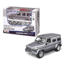 Збірна модель автомобіля 2019 Mercedes-Benz G-Class, масштаб 1:25 сірий
