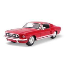 Машинка игрушечная 1967 Ford Mustang GT масштаб 1:24 красный