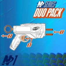 NERF Набір з 2-х іграшкових бластерів та 12 стріл серії Nerf N Series