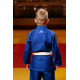 Синє дитяче кімоно для хлопчиків, грепплінг, TM BUDOGI, зріст 150 см, щільність 350 гр/м.кв.