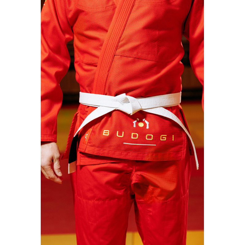 Червоне кімоно для хлопців/чоловіків, джиу-джитсу, TM BUDOGI, зріст 170 см, щільність 450 гр/м.кв.