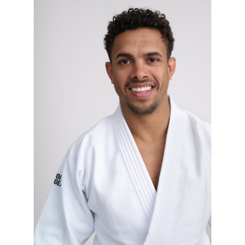 Біле кімоно для дзюдо IPPON GEAR BASIC 2, Зріст 150 см, Щільність: 500 г/м², Бавовна, Поліестер