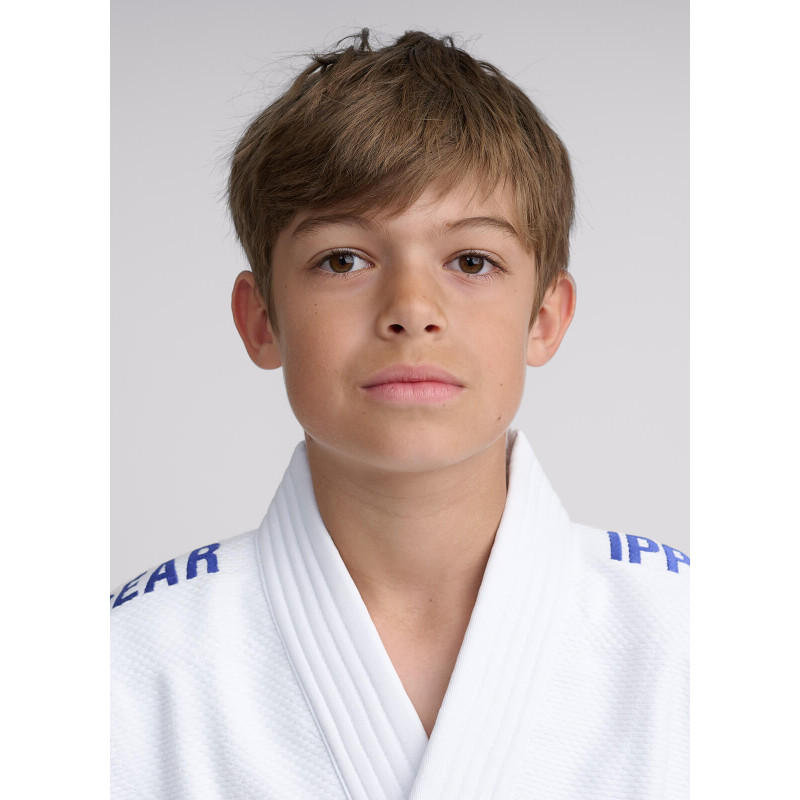 Біле дитяче кiмоно для хлопчиків IPPON GEAR NXT, Зріст 150 см, Щільність 335 г/м², Бавовна, Поліестер