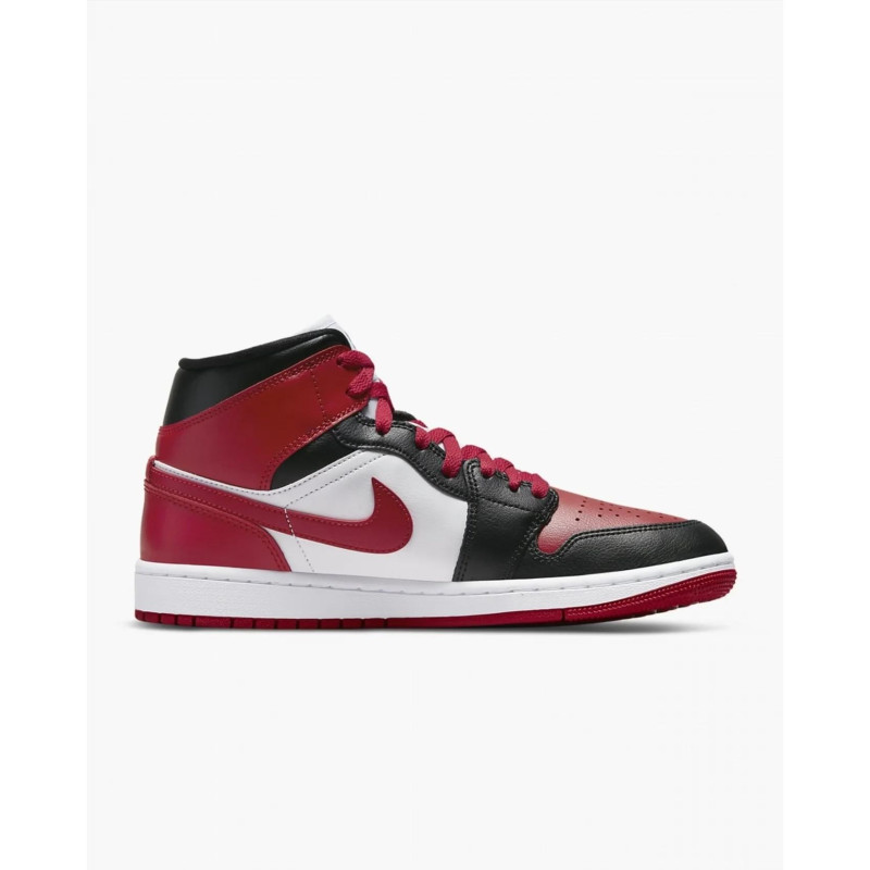 Кросівки жіночі Jordan 1 Mid Bred Toe (BQ6472-079)