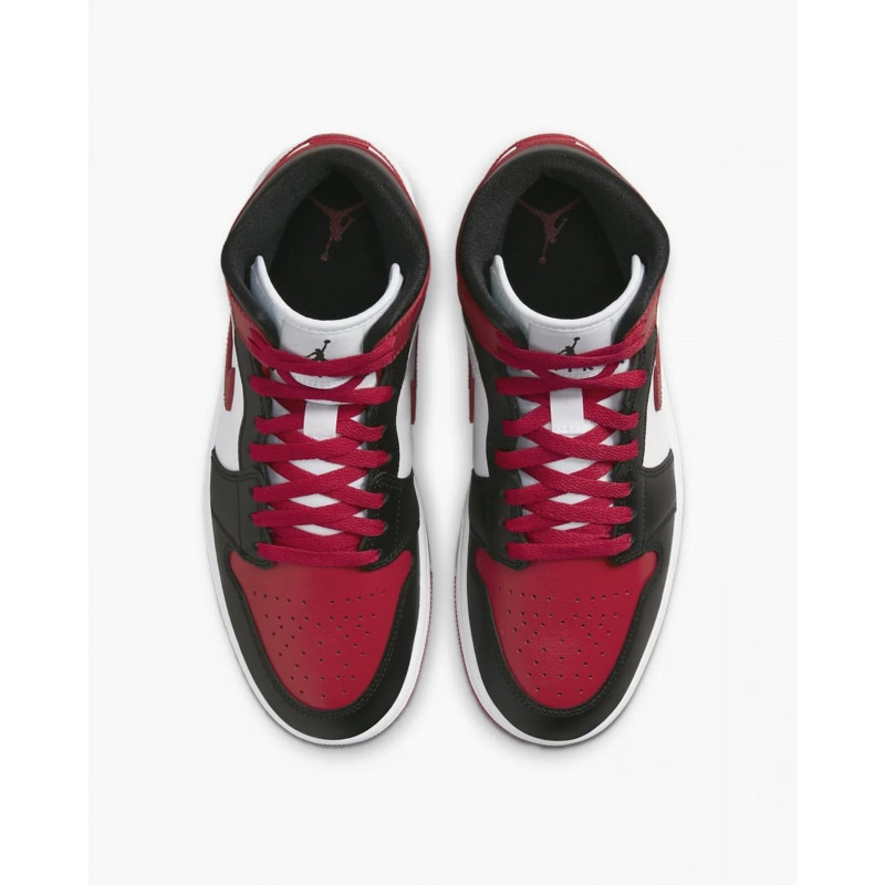 Кросівки жіночі Jordan 1 Mid Bred Toe (BQ6472-079)
