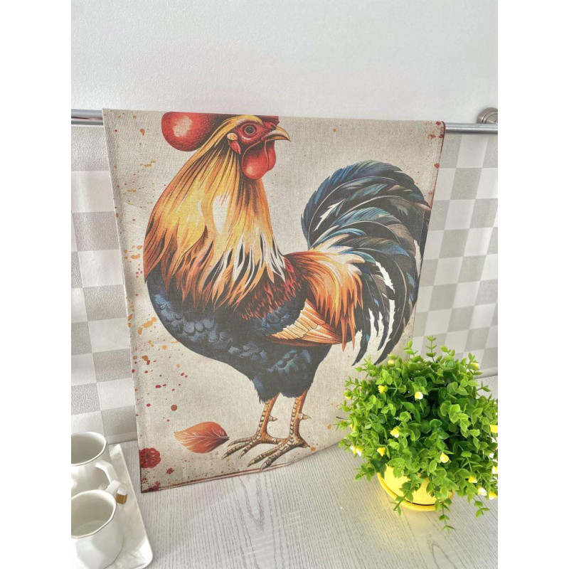 Набір з 2 шт. кухонних рушників "Chicken Family" SET TOWELS-01