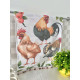 Набір з 2 шт. кухонних рушників "Chicken Family" SET TOWELS-01