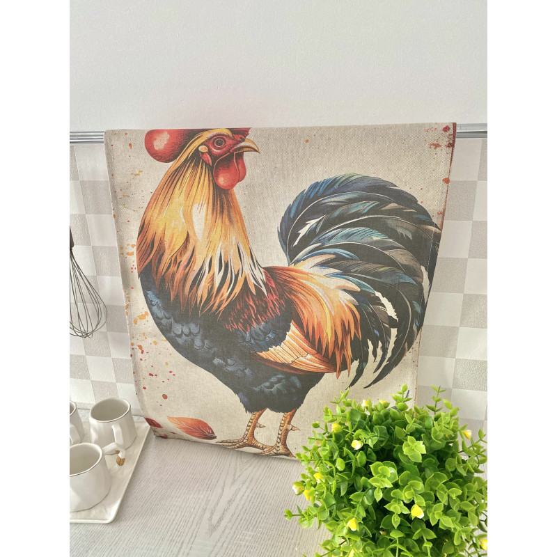 Набір з 2 шт. кухонних рушників "Chicken Family" SET TOWELS-01