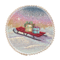 Серветка гобеленова з мереживом RUNNER1394-10D Limaso