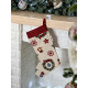 Чобіток для подарунків гобеленовий MERRY Limaso