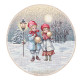 Серветка гобеленова з мереживом RUNNER1377-25D Limaso