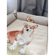 Лежак для тварин+водовідштовхуючий матрац гобеленовий CORGI-SET (48x48)