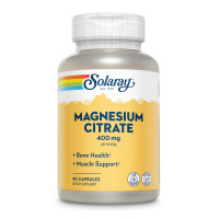 Магний цитрат, Magnesium Citrate, Solaray, 400 мг, 90 капсул (133 мг на капсулу)