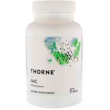 Ацетилцистеїн, NAC, Thorne, 90 капсул (500 мг на капсулу)