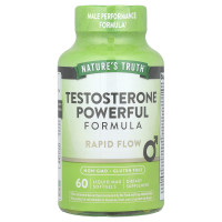 Підвищення рівня тестостерону, Testosterone Powerful Formula, Nature's Truth, потужна формула, 60 гелевих капсул