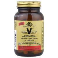 Мультивітаміни та хелатні мінерали, Formula V, VM-75, Solgar, 60 таблеток