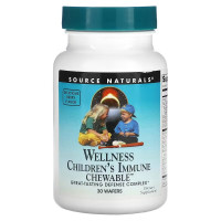 Укрепление иммунитета у детей, Children's Immune Chewable, Source Naturals, с ягодным вкусом, 30 жевательных конфет