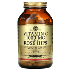 Витамин С с шиповником, Vitamin C with Rose Hips, Solgar, 1000 мг, 250 таблеток