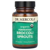 Брокколи ферментированная, Broccoli Sprouts, Dr. Mercola, органические ростки, 30 капсул