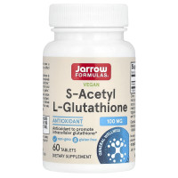 S-ацетил глутатион, S-Acetyl L-Glutathione, Jarrow Formulas, 100 мг, 60 таб.