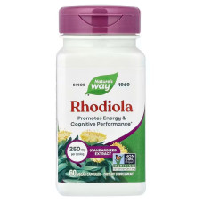 Родіола рожева, Rhodiola, Nature's Way, 250 мг, 60 веганських капсул