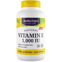 Витамин Е, Vitamin E, Healthy Origins, 1000 МЕ, 120 капсул